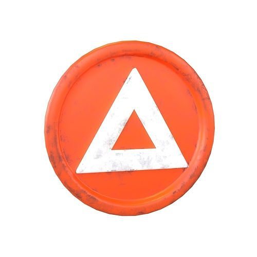 Cartoon Basic Attention Token v1 003 Low-poly 3D model