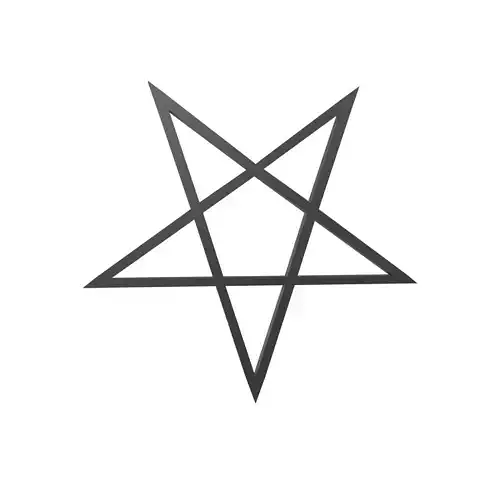 Inverted Pentagram Symbol v1 001