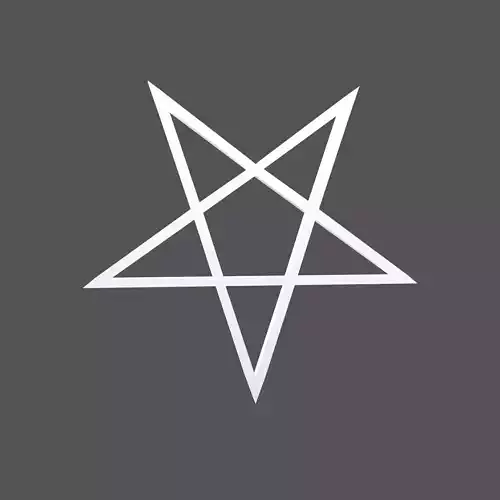 Inverted Pentagram Symbol v1 002