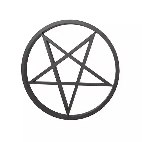 Inverted Pentagram Symbol v2 001