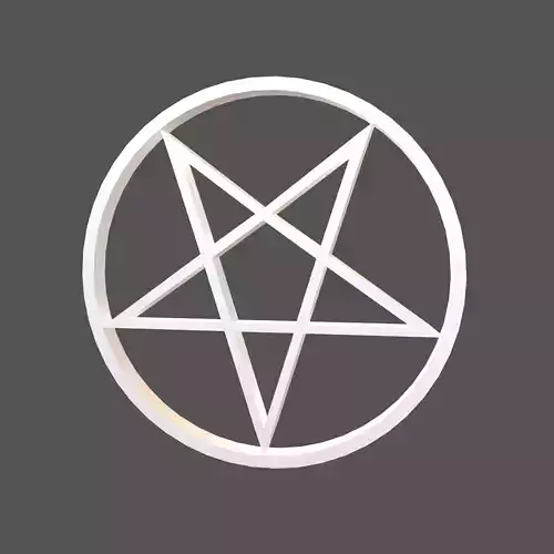 Inverted Pentagram Symbol v2 002