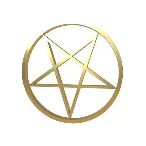 Inverted Pentagram Symbol v2 003