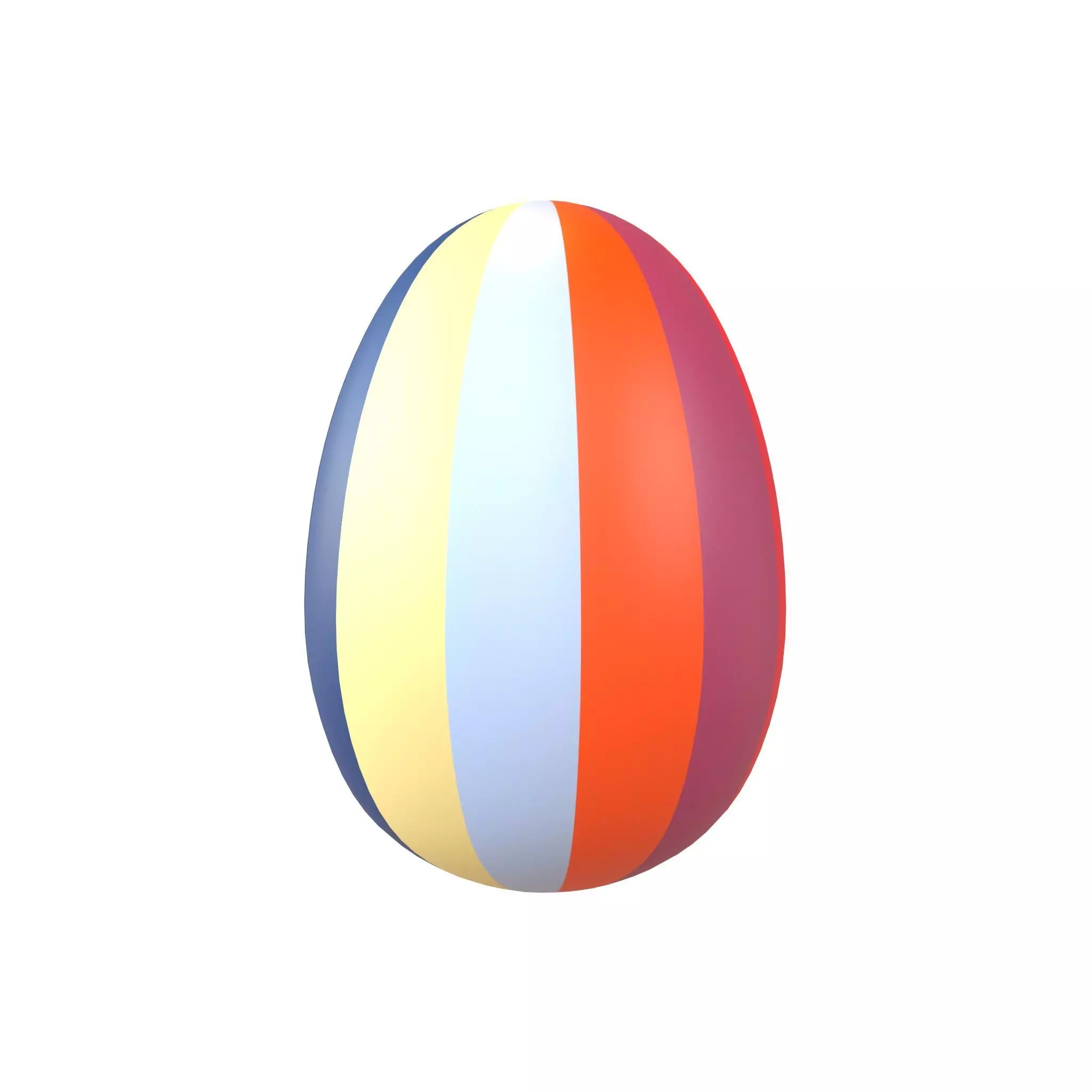 Easter Egg v2 001 Low-poly 3D model_0