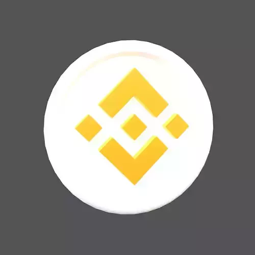 Cartoon Binance Coin v1 002 Low-poly 3D model