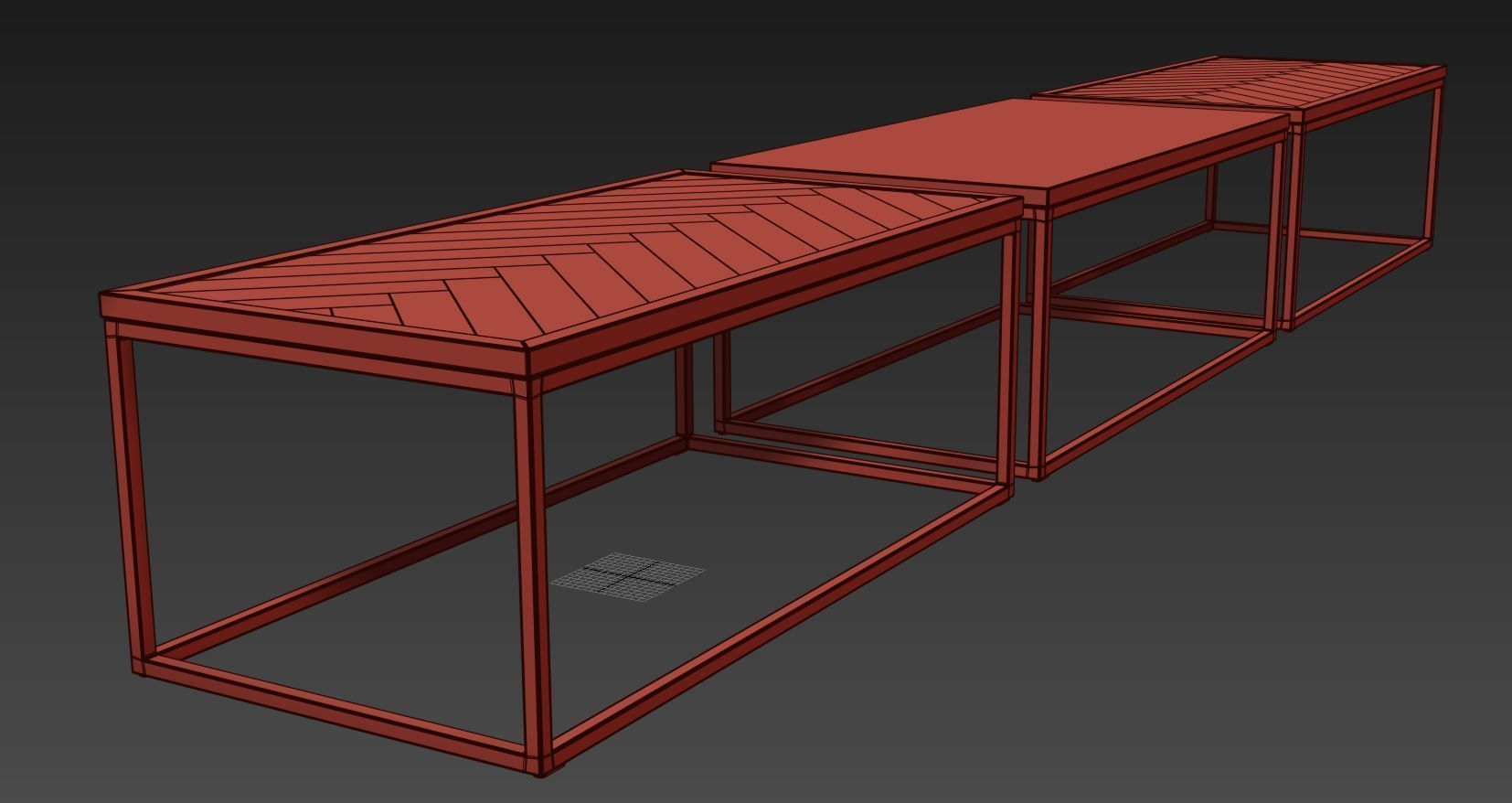 Renna Frame Coffee Table by Ivy Bronx 3D model_7