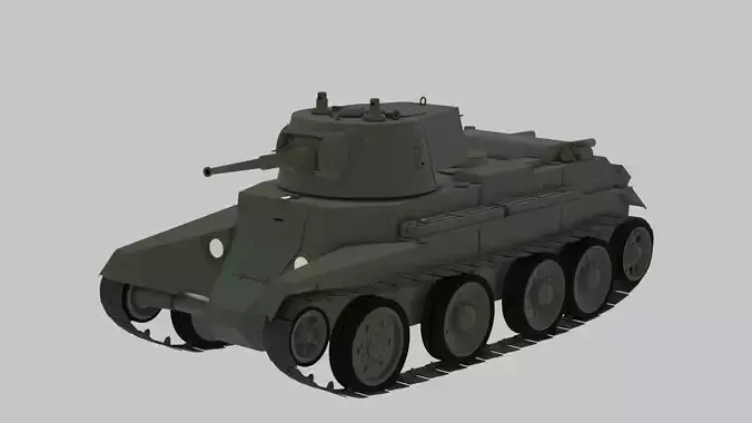 BT-7 Soviet tank WW2