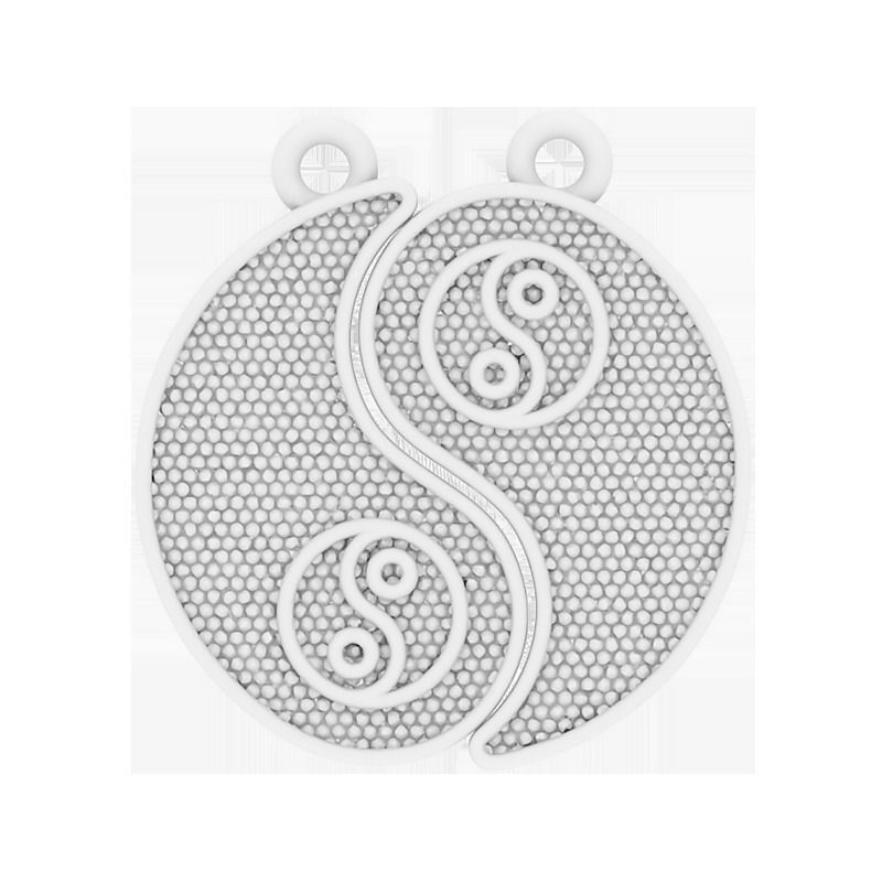 Pendant puzzle Yin Yang Free 3D print model_1