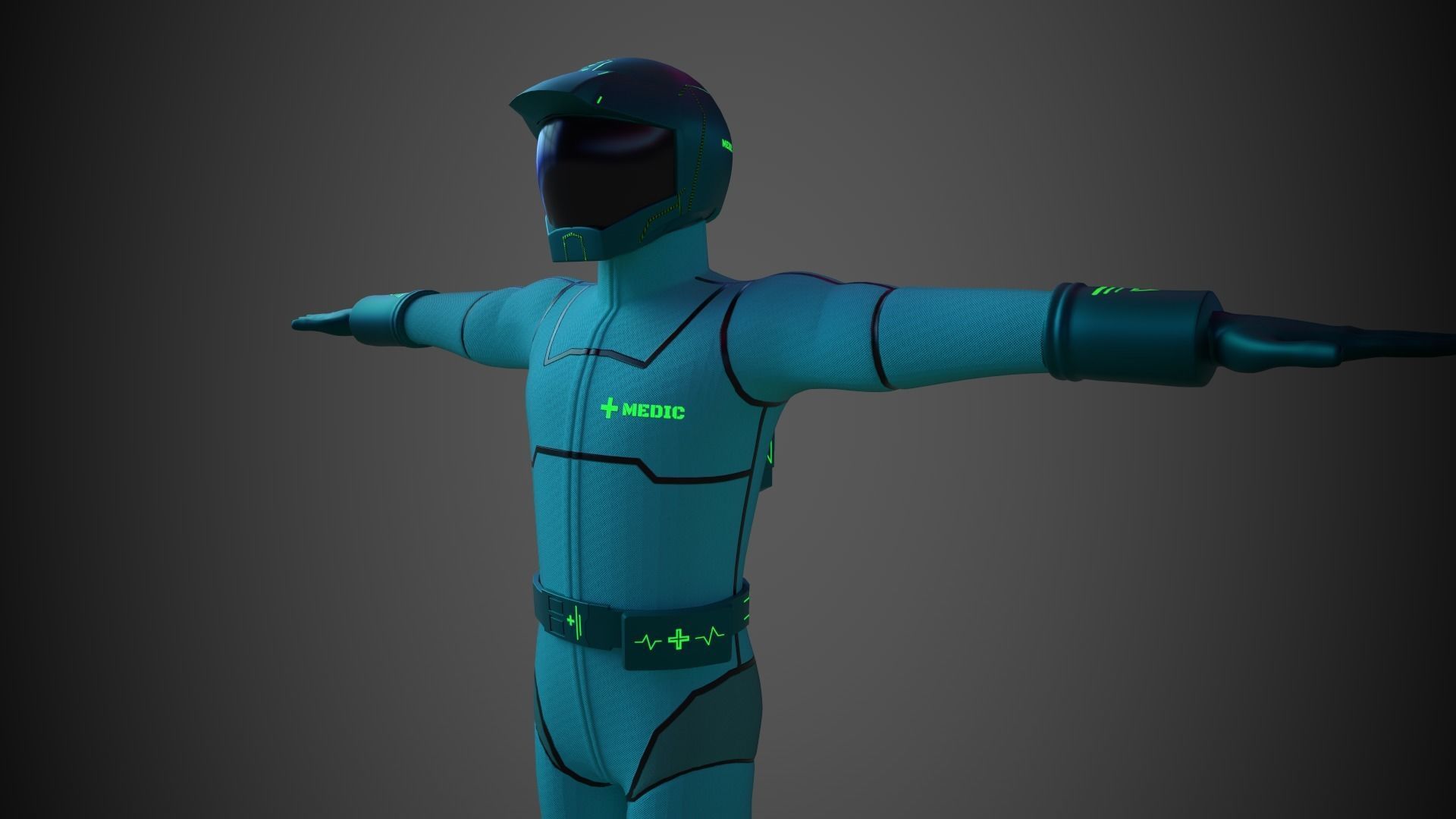 Zeon Pilot Character Skins Free 3D model_11