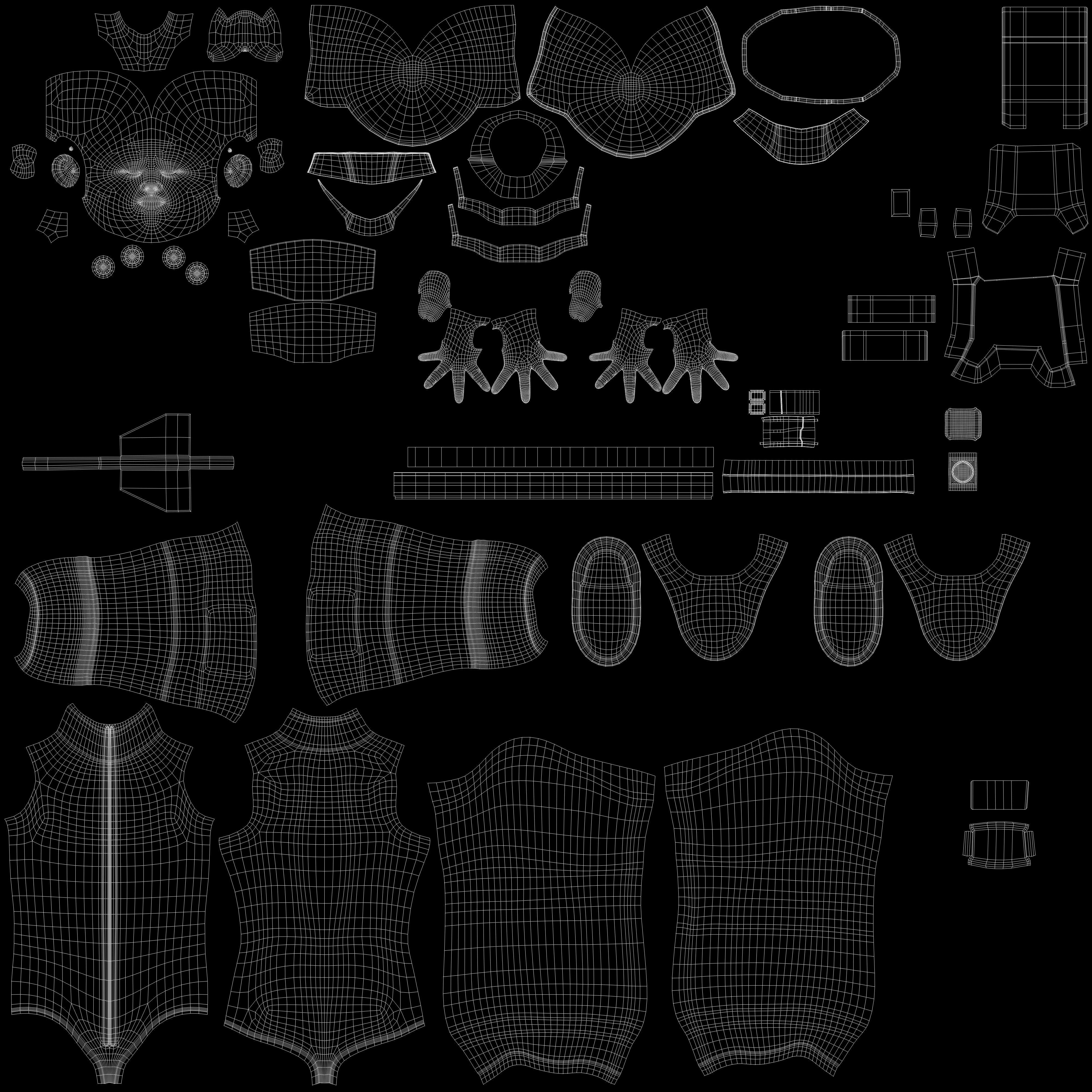 Zeon Pilot Character Skins Free 3D model_15