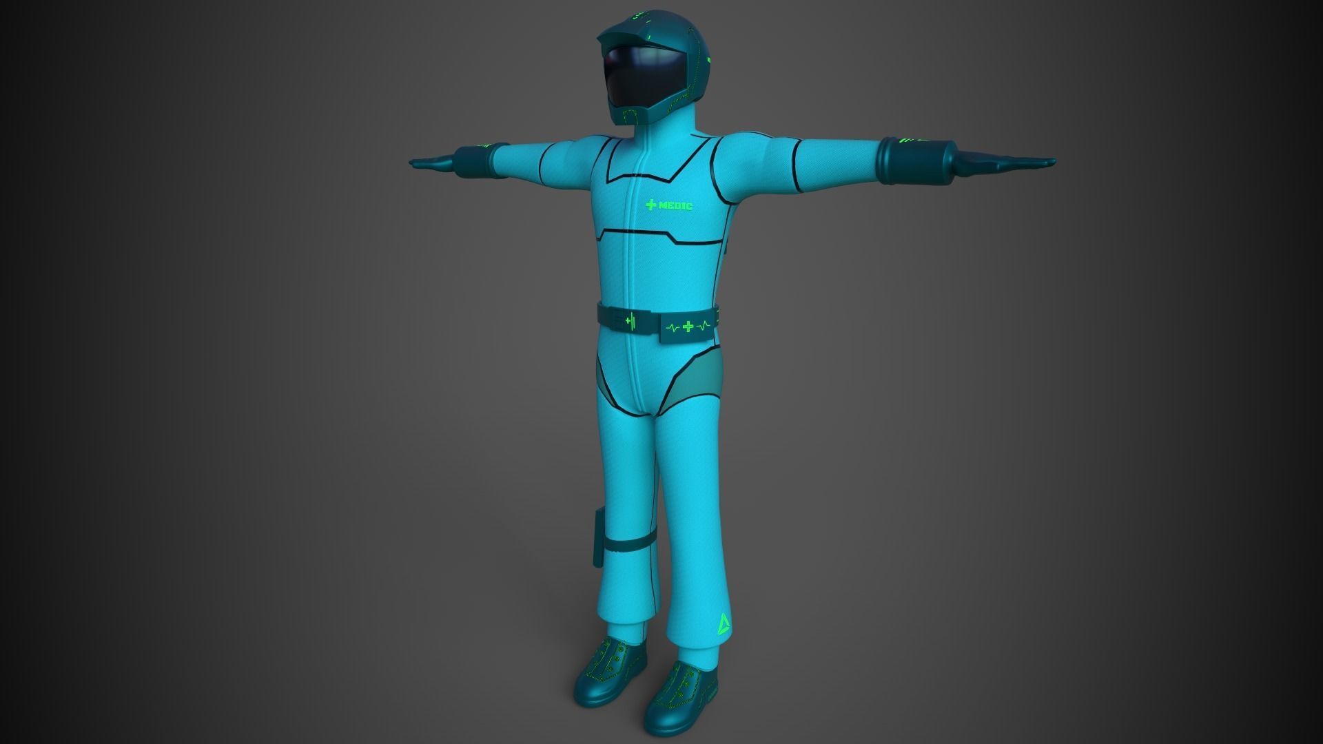 Zeon Pilot Character Skins Free 3D model_5