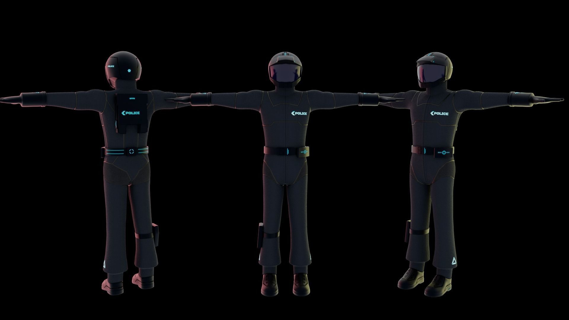 Zeon Pilot Character Skins Free 3D model_3