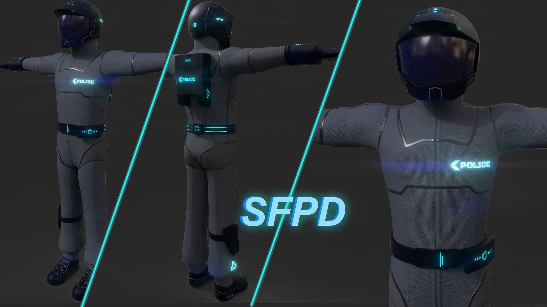 Zeon Pilot Character Skins Free 3D model_1