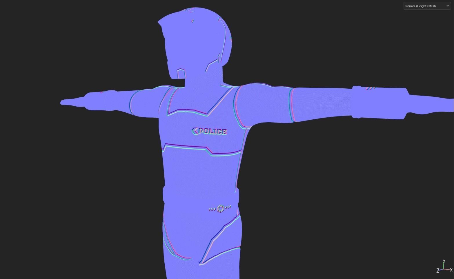 Zeon Pilot Character Skins Free 3D model_17