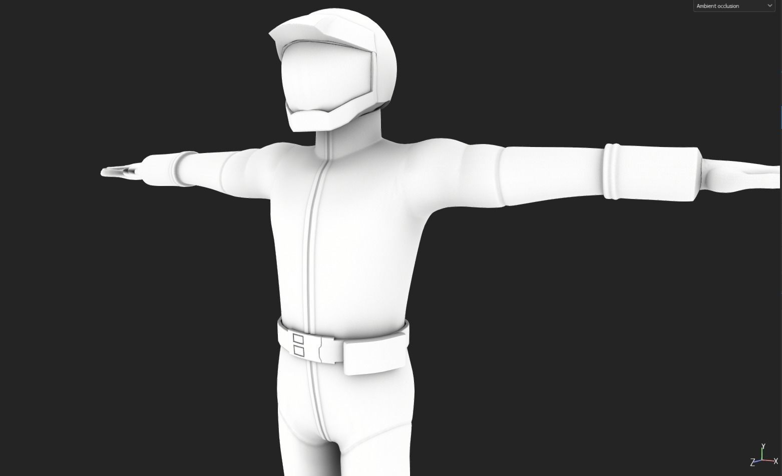 Zeon Pilot Character Skins Free 3D model_16