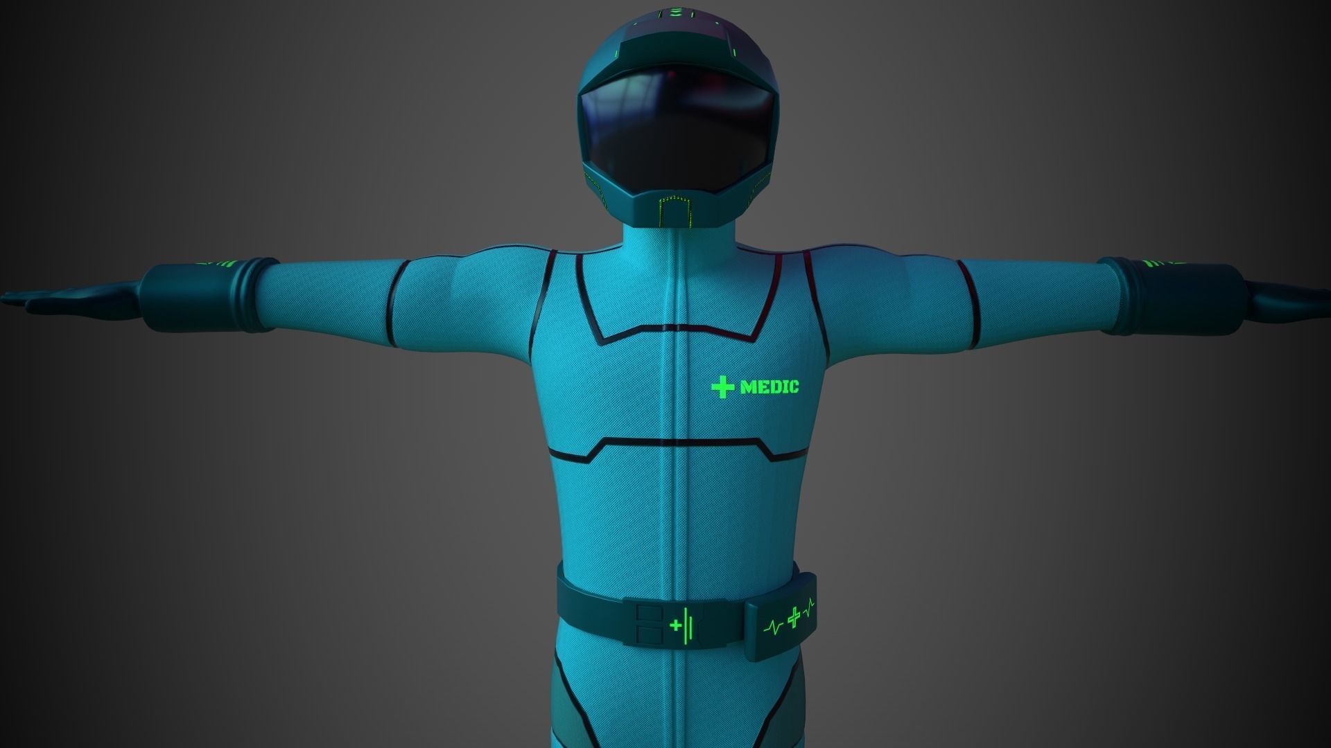 Zeon Pilot Character Skins Free 3D model_9