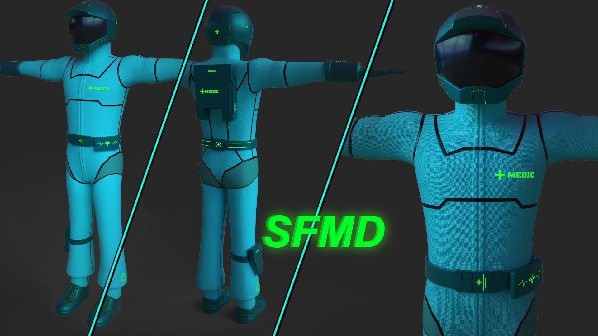 Zeon Pilot Character Skins Free 3D model_2
