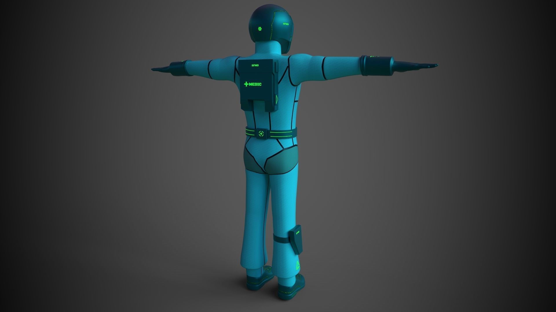 Zeon Pilot Character Skins Free 3D model_7