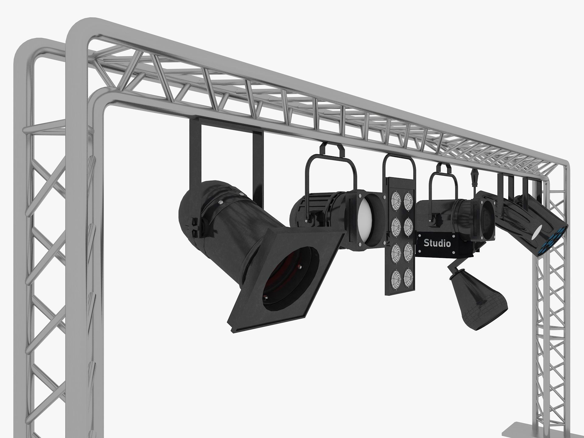 Light Truss 7 3D model_5