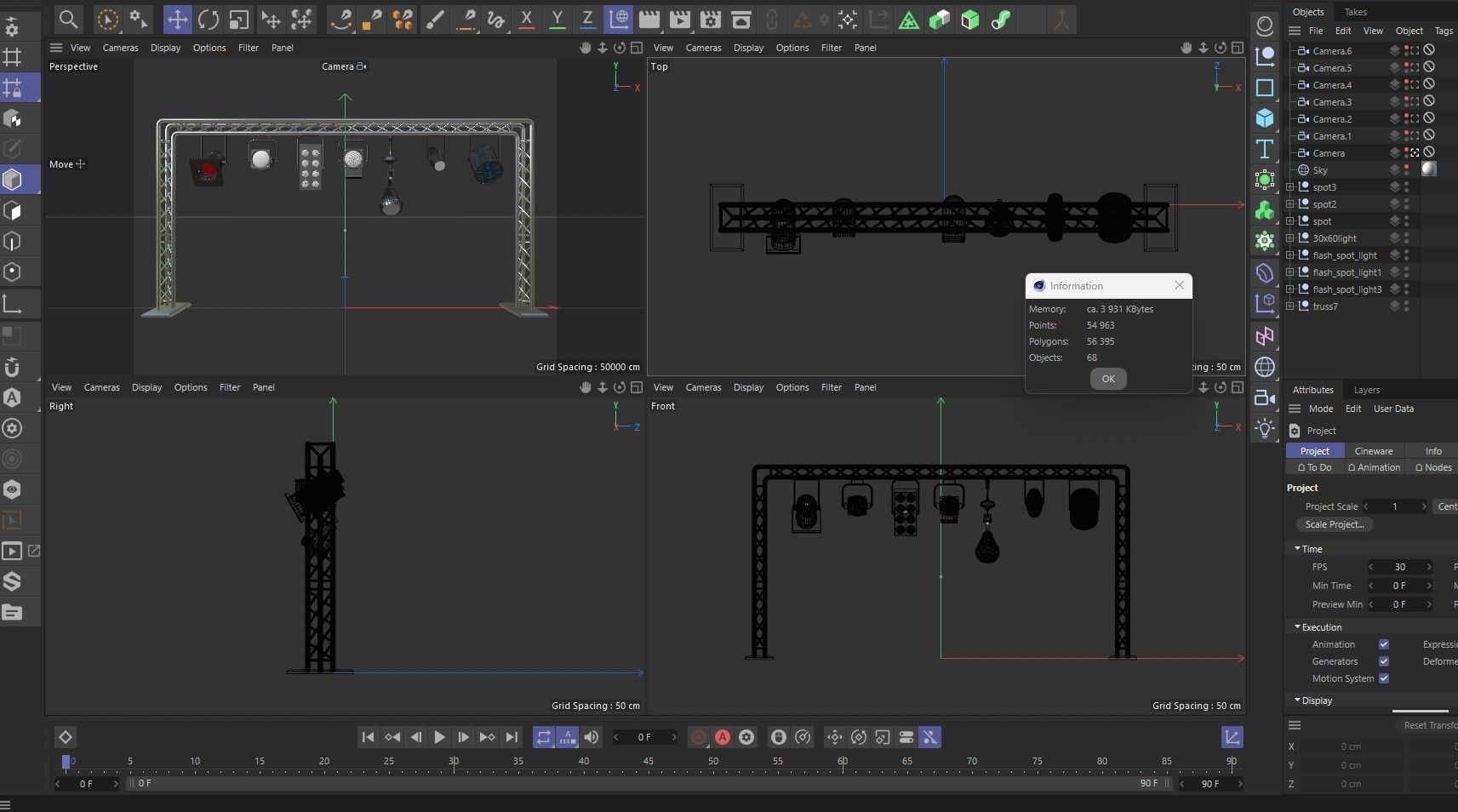 Light Truss 7 3D model_15