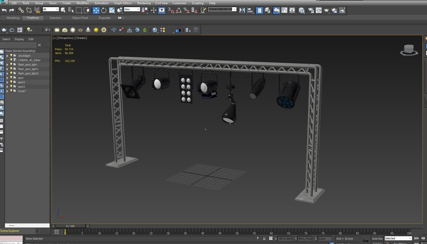 Light Truss 7 3D model_16