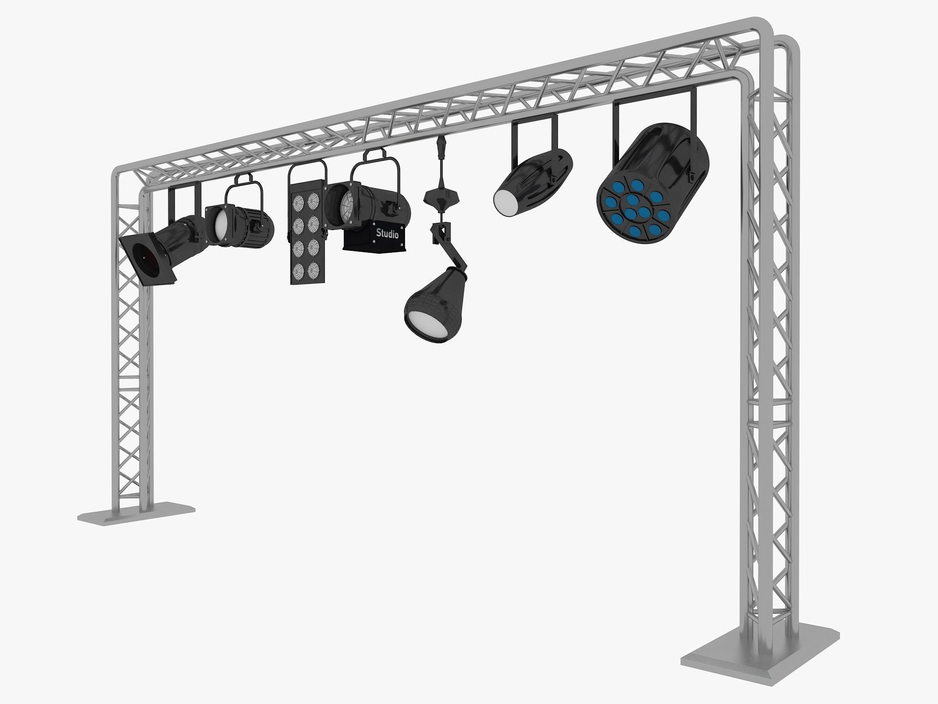 Light Truss 7 3D model_1