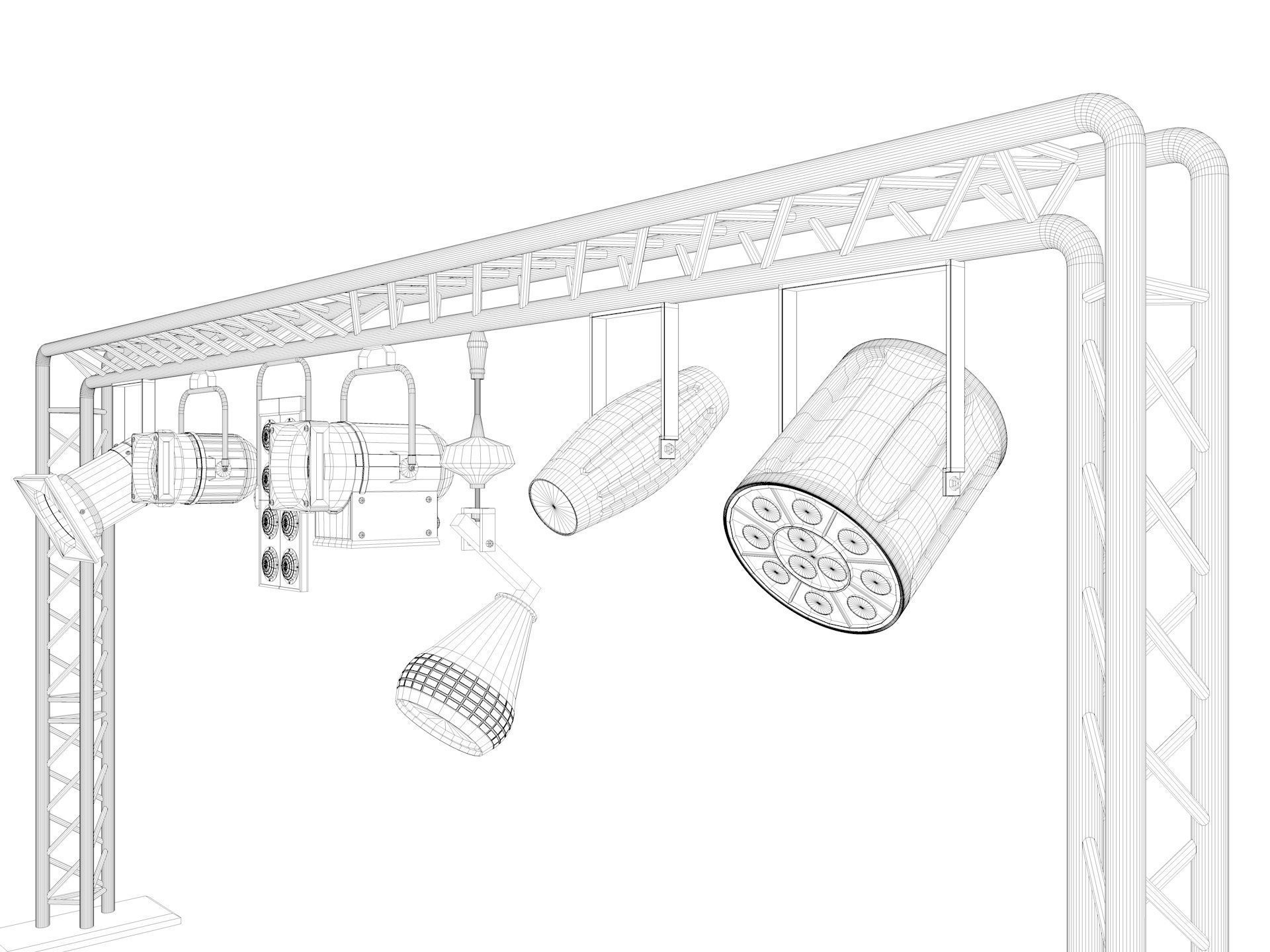 Light Truss 7 3D model_13