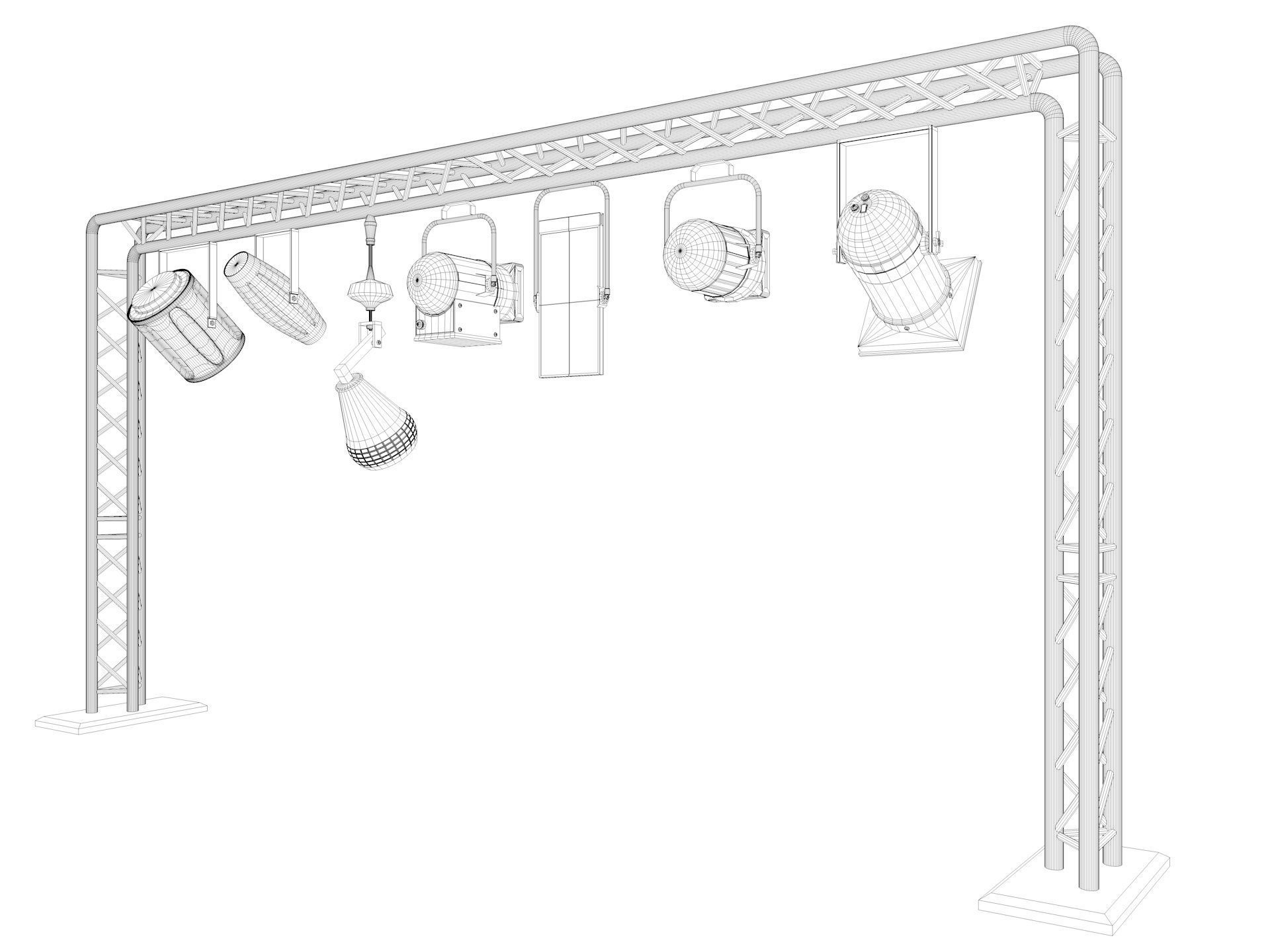 Light Truss 7 3D model_11