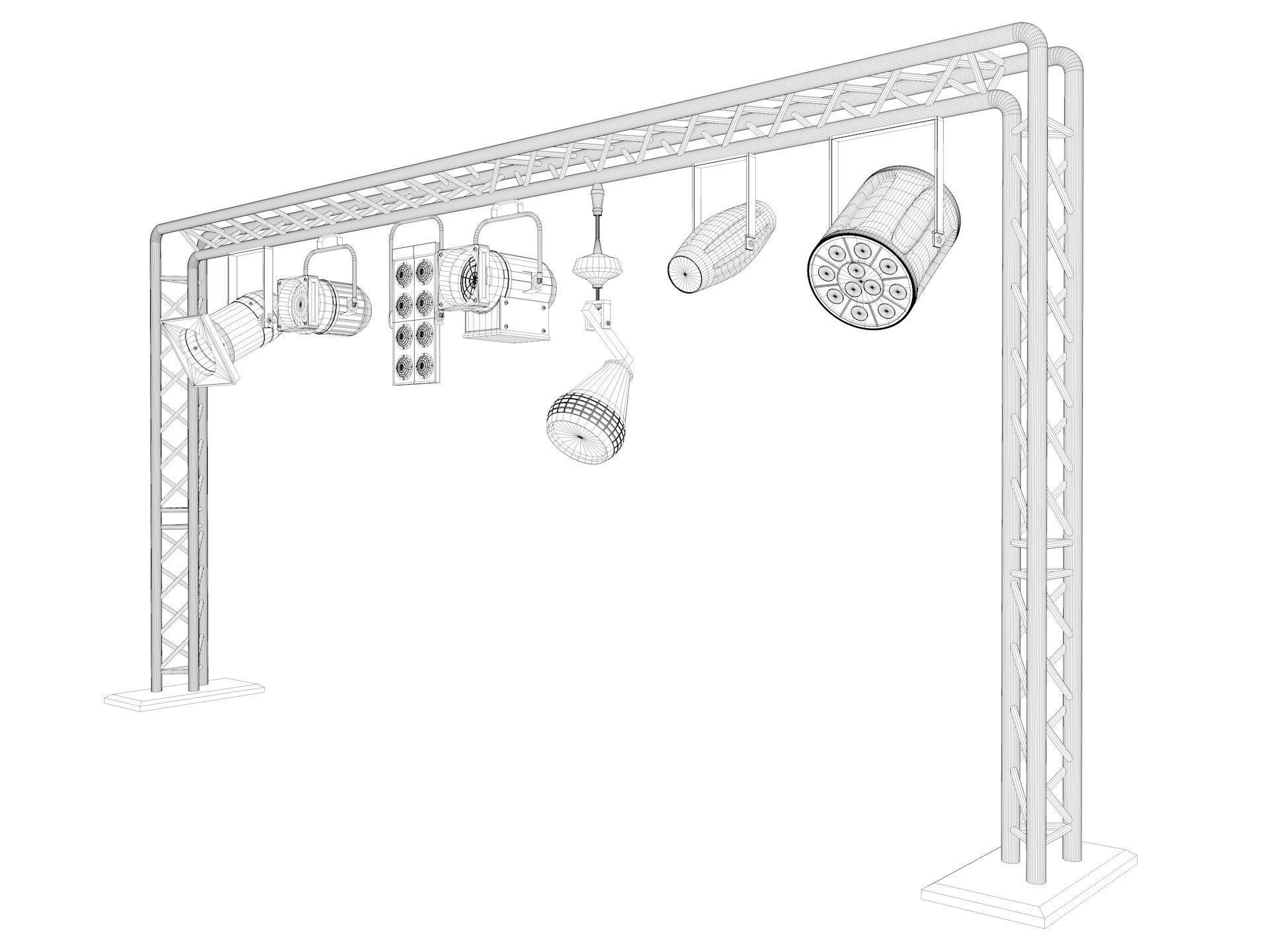 Light Truss 7 3D model_8
