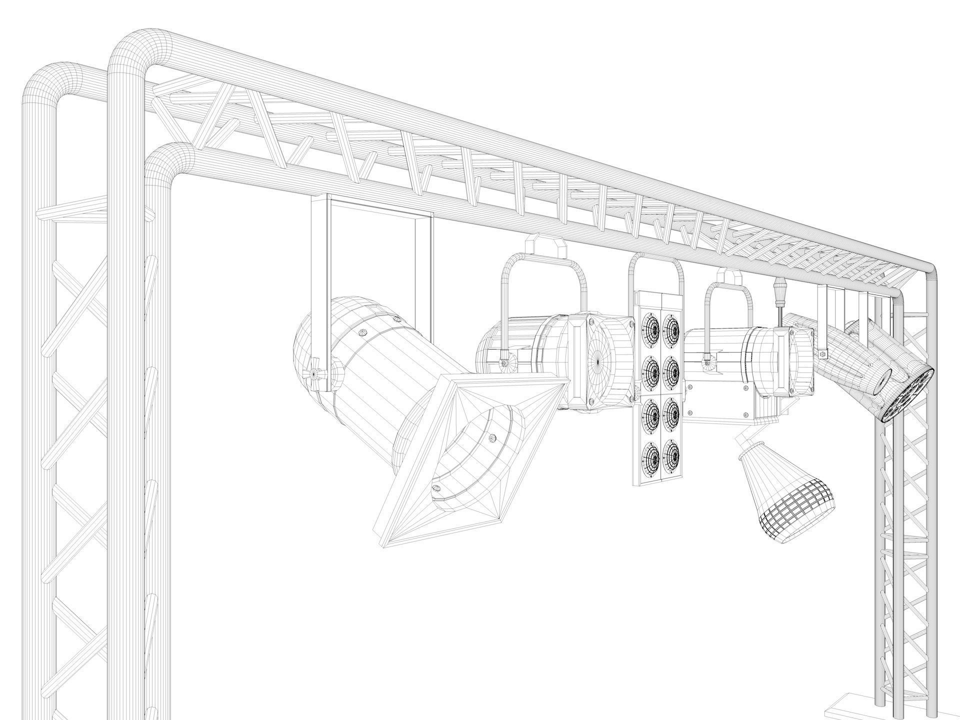Light Truss 7 3D model_12