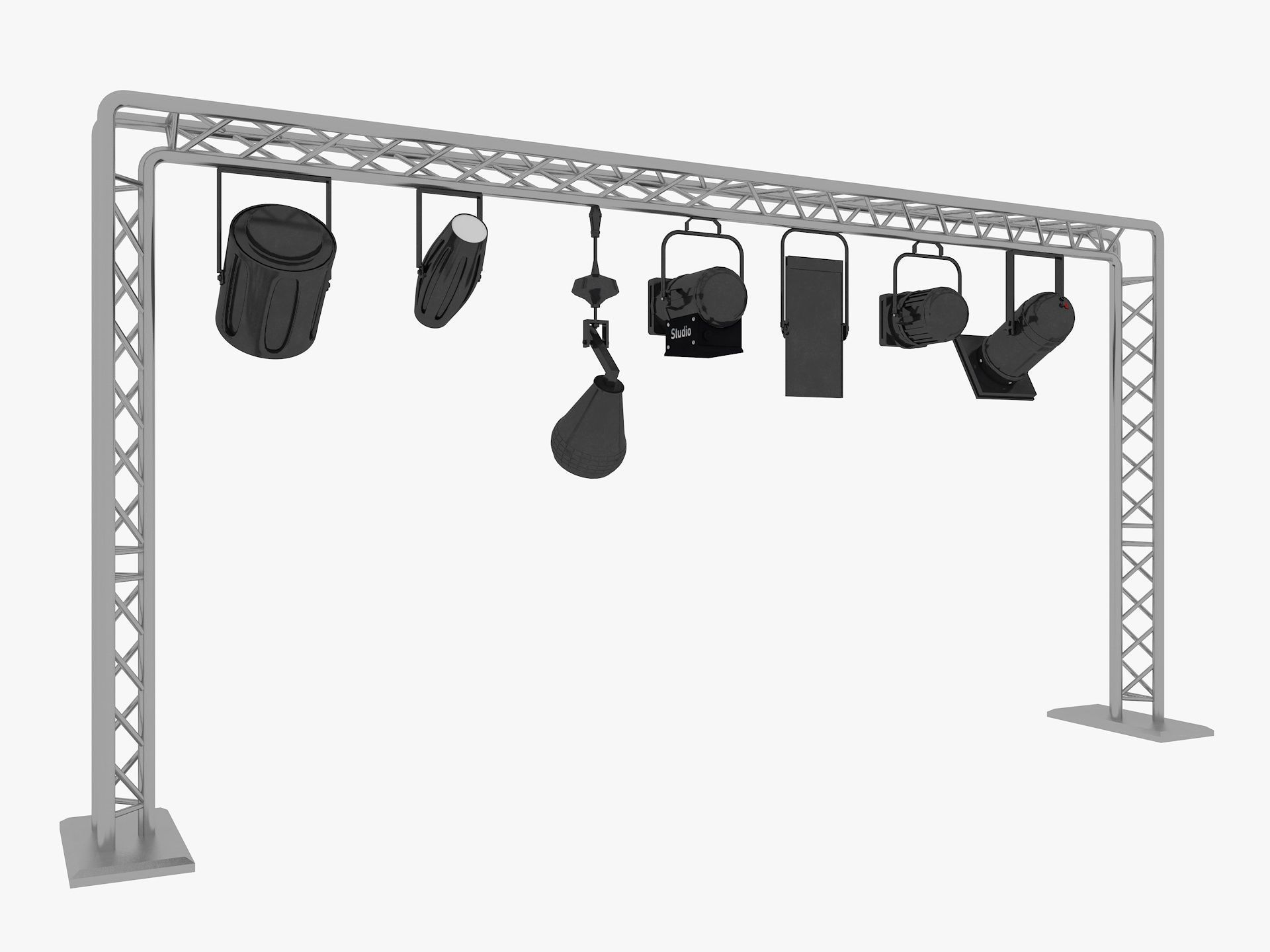 Light Truss 7 3D model_3