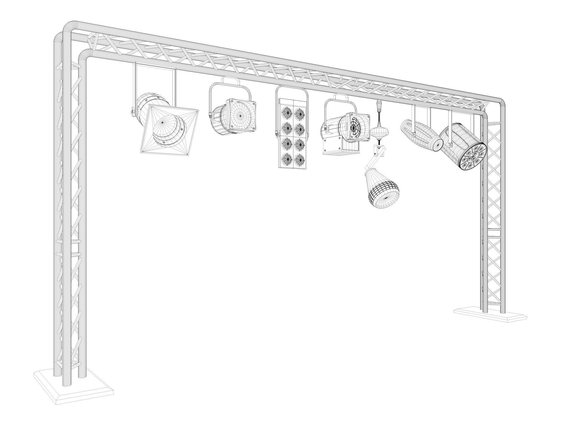 Light Truss 7 3D model_9