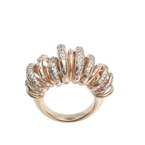 ring in the style of de Grisogono  Allegra 3D print model