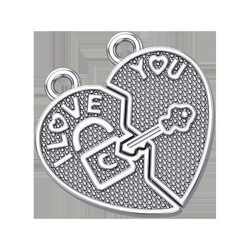 Puzzle heart pendant 3D print model 3D print model  Free 3D print model