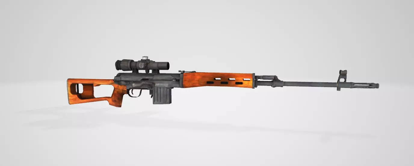 SVD 3D model ak - rifle 3D model_0