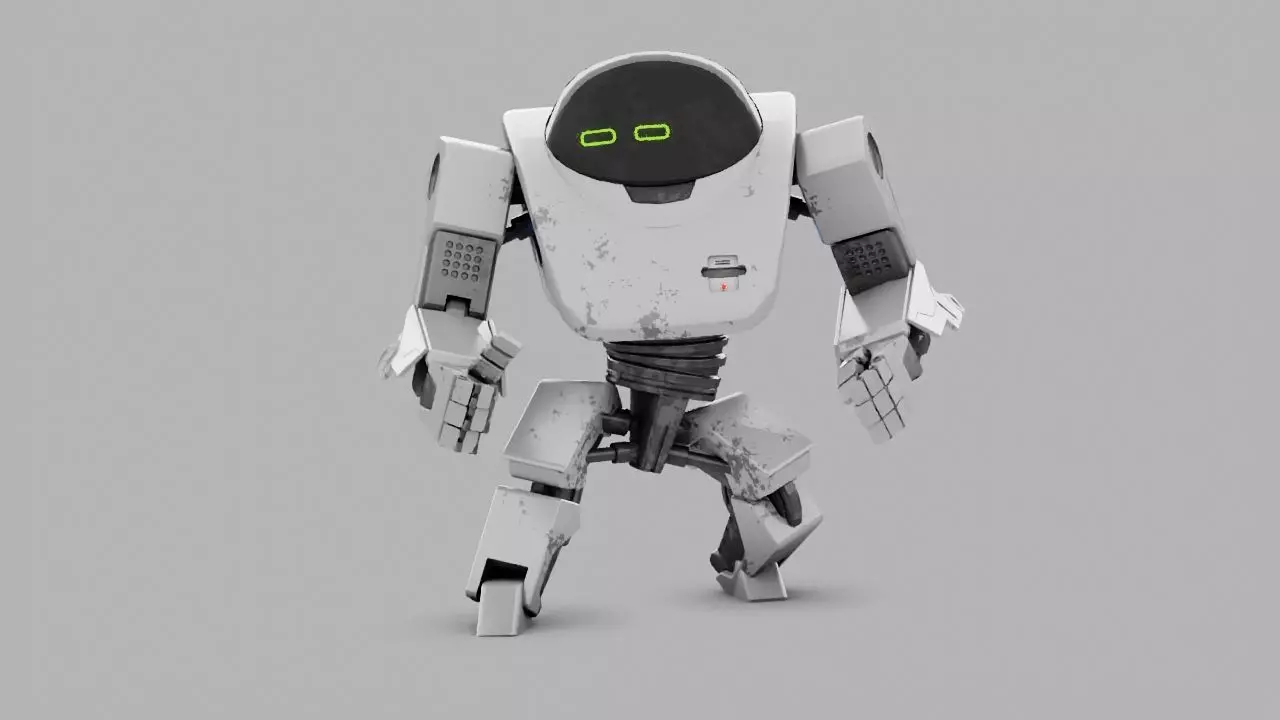 android rigged character 3D model_0