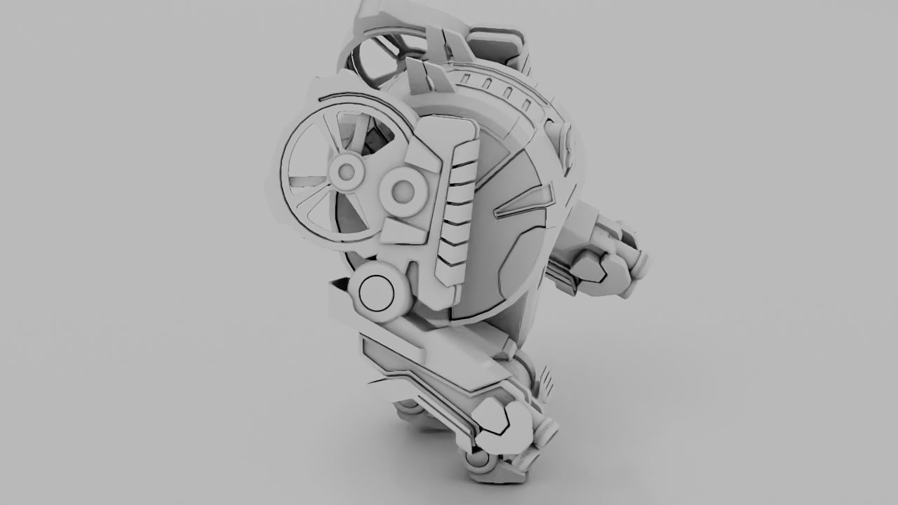 android rigged character 3D model_9