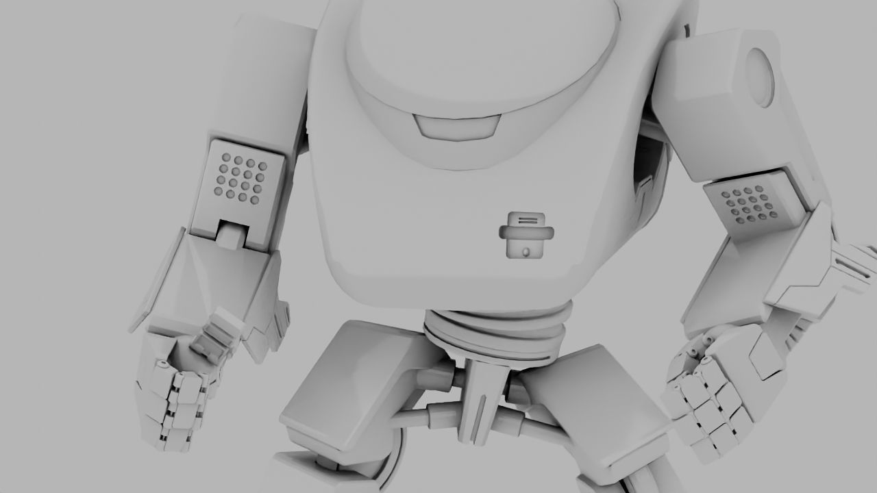 android rigged character 3D model_7