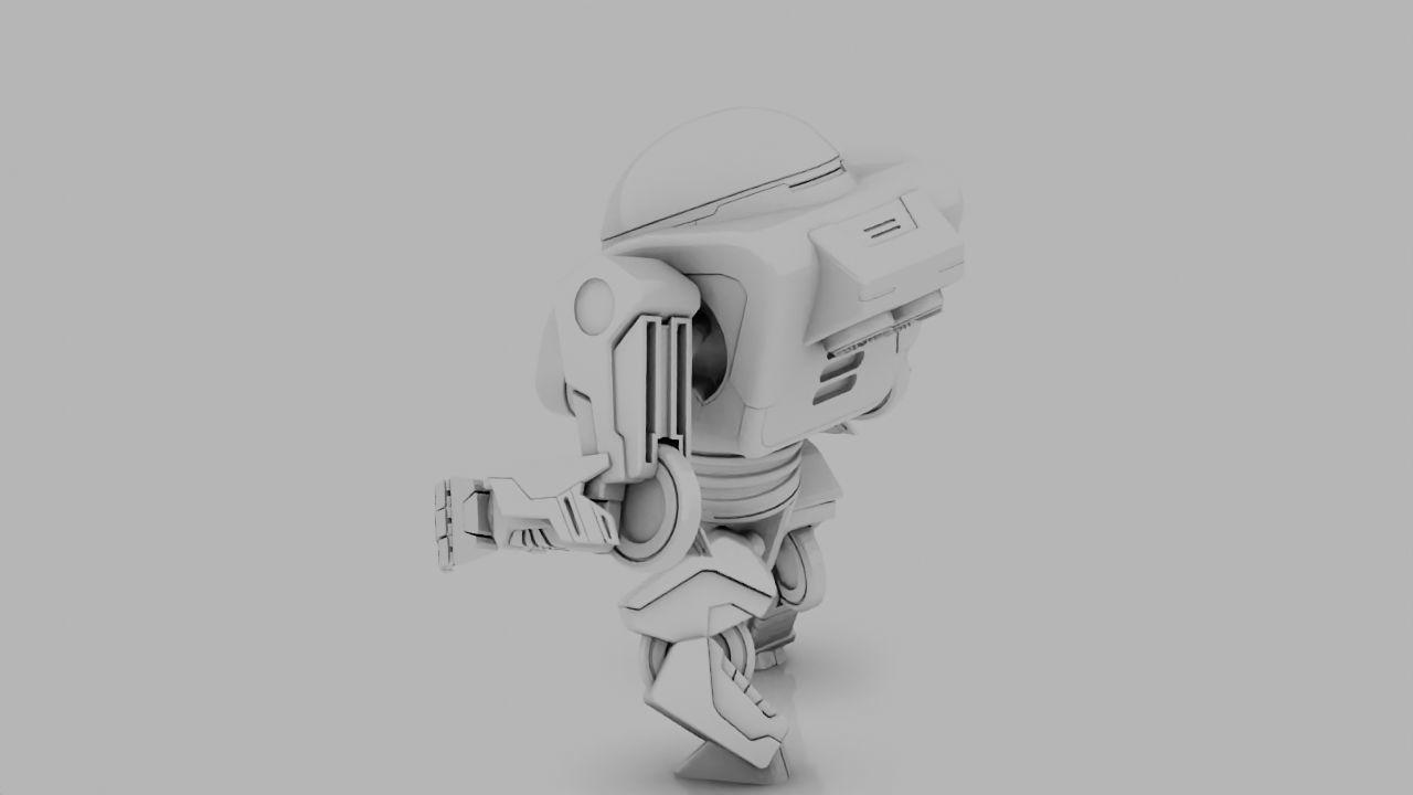 android rigged character 3D model_8