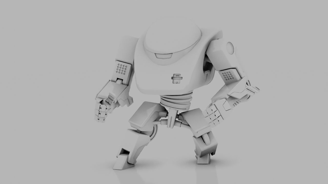 android rigged character 3D model_12