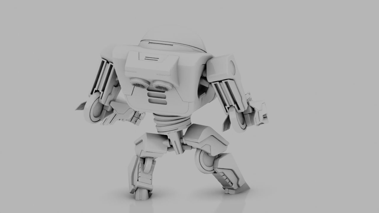 android rigged character 3D model_10