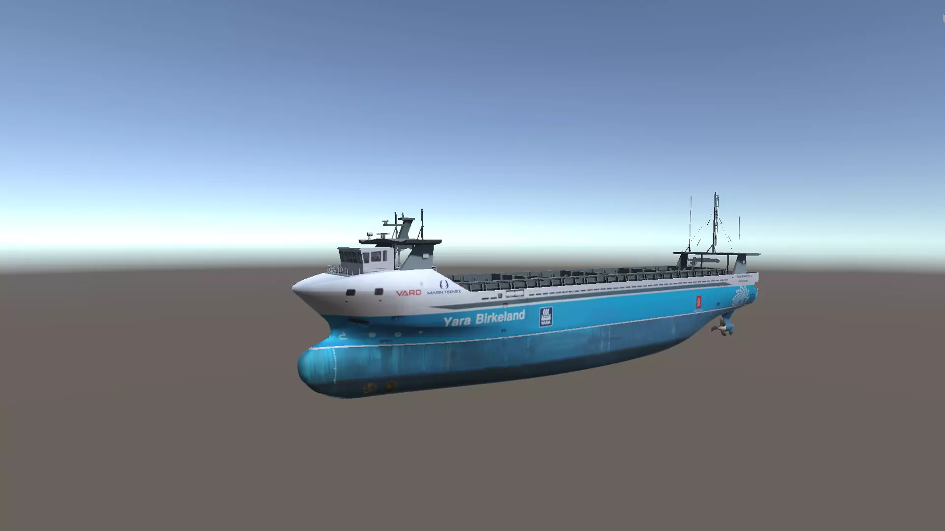 MV Yara Birkeland ship 3d model Low-poly 3D model_0