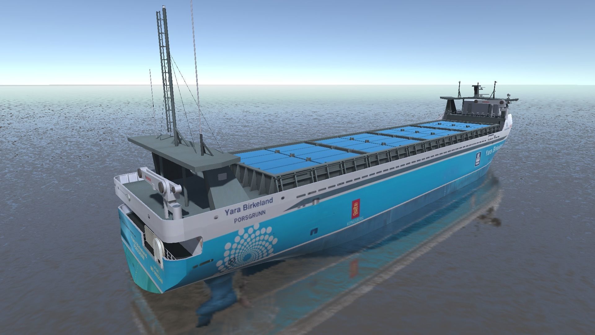 MV Yara Birkeland ship 3d model Low-poly 3D model_5