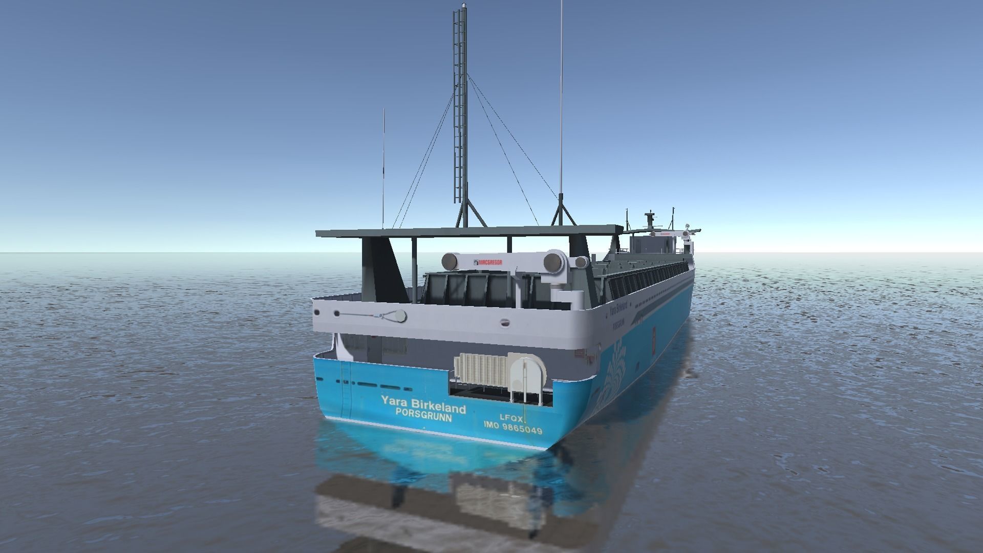 MV Yara Birkeland ship 3d model Low-poly 3D model_3
