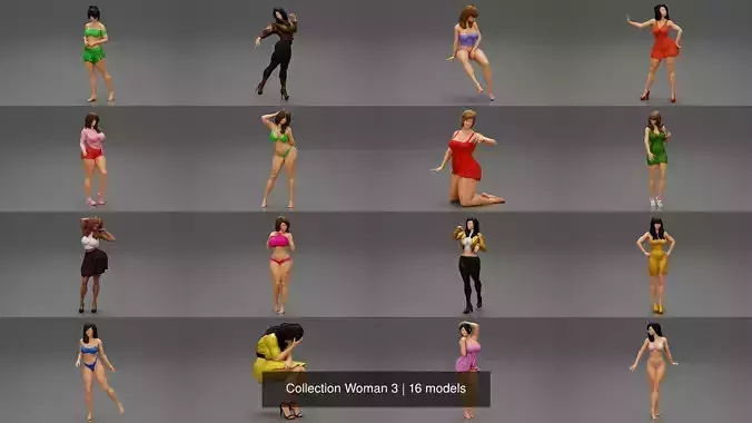 Collection Woman 3 shorts 
