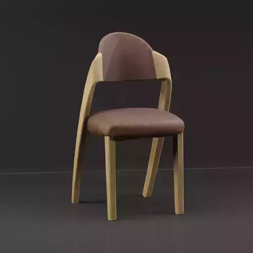 Solid wood chair