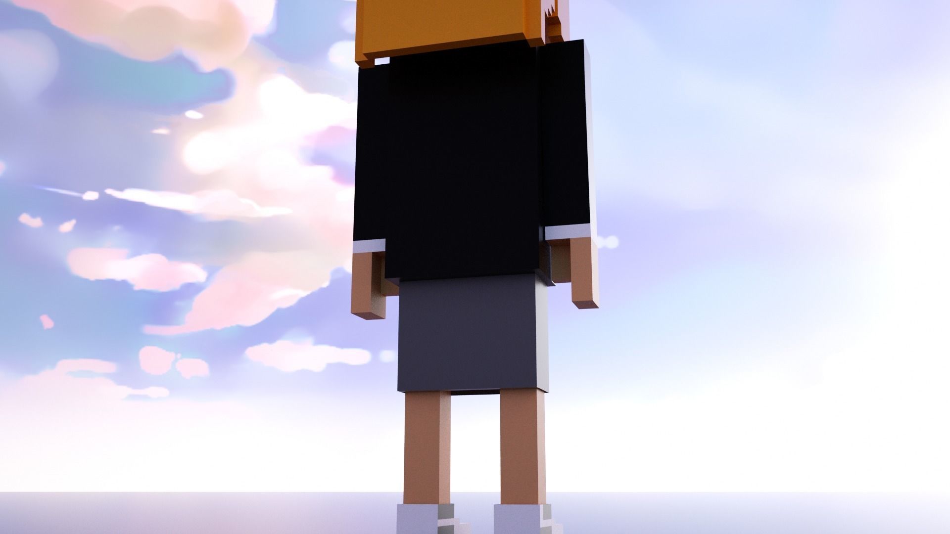 3D Pixel Meebits 3D model_3