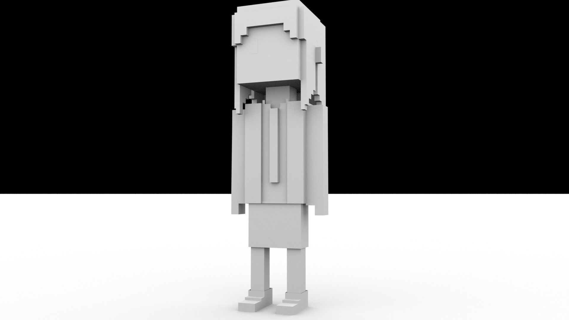 3D Pixel Meebits 3D model_9