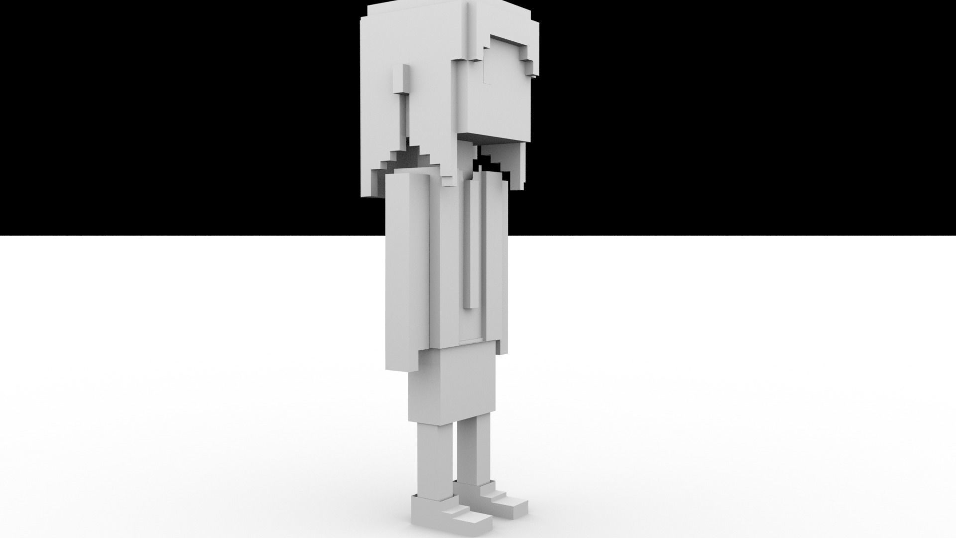 3D Pixel Meebits 3D model_10
