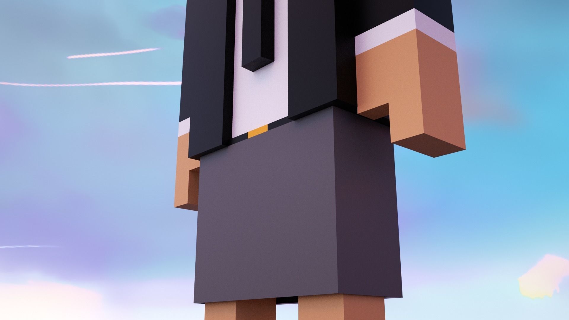 3D Pixel Meebits 3D model_2