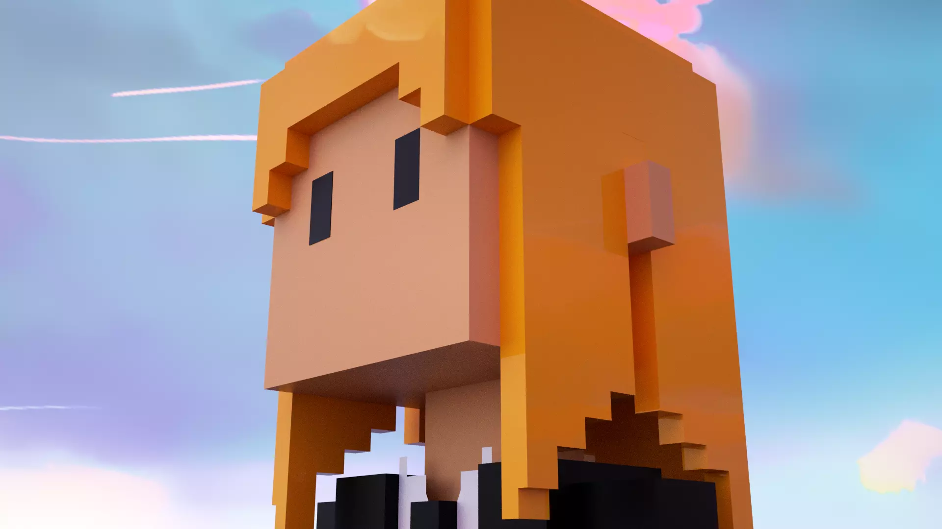 3D Pixel Meebits 3D model_0